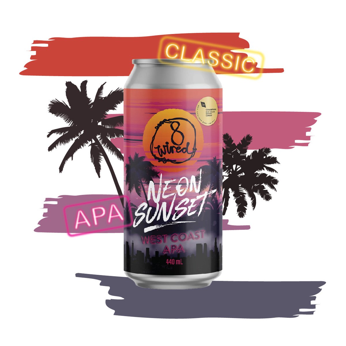 Neon Sunset is a bit of old-school cool - a classic American Pale Ale!🍺💫 A proper APA that draws inspiration from those old-school West Coast brews, we’ve loaded this with Citra, Simcoe and plenty of Columbus hops💚🌿

l8r.it/brRK