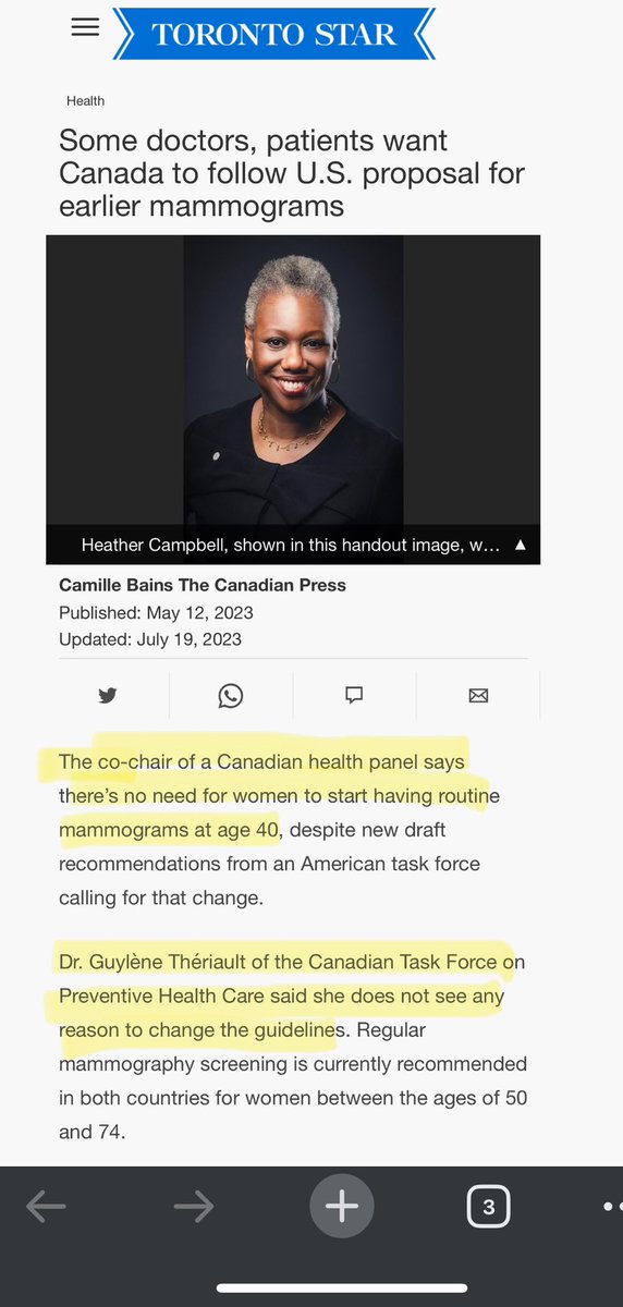 “The Canadian Task Force on Preventive Health Care develops rigorous, evidence-based preventive health care guidelines based on the principles of impartiality, collaboration, and inclusivity.”… Yet, it’s already made its mind up. See picture and article link in 🧵👇