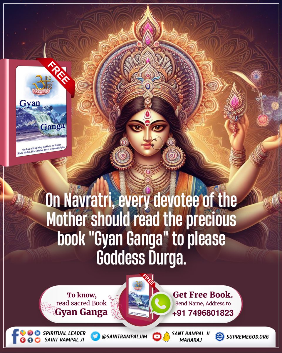 As we celebrate Chaitra Navratri, let's seek guidance from the sacred scriptures to please Maa Durga. Explore the profound teachings of Gyan Ganga for spiritual enlightenment. #देवी_मां_को_ऐसे_करें_प्रसन्न