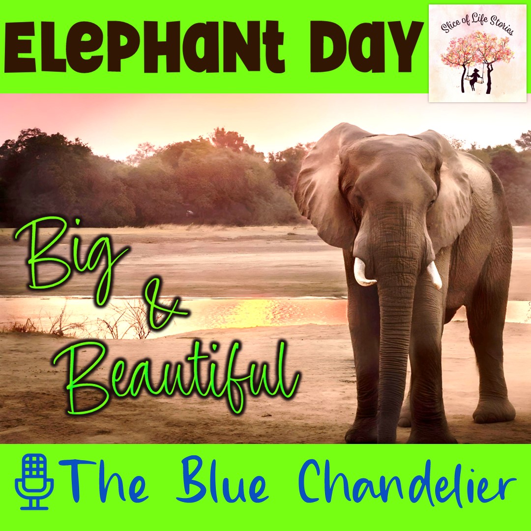 Elephant Day with 🎙 The Blue Chandelier ▶ youtu.be/Vk2jafuK57E #thebluechandelier #past #strange #reappear #intertwine #present #podcasts #shortstories #explorepage #savetheelephantday #savetheelephants #elephants #protectelephants #raisingawareness #elephantconservation