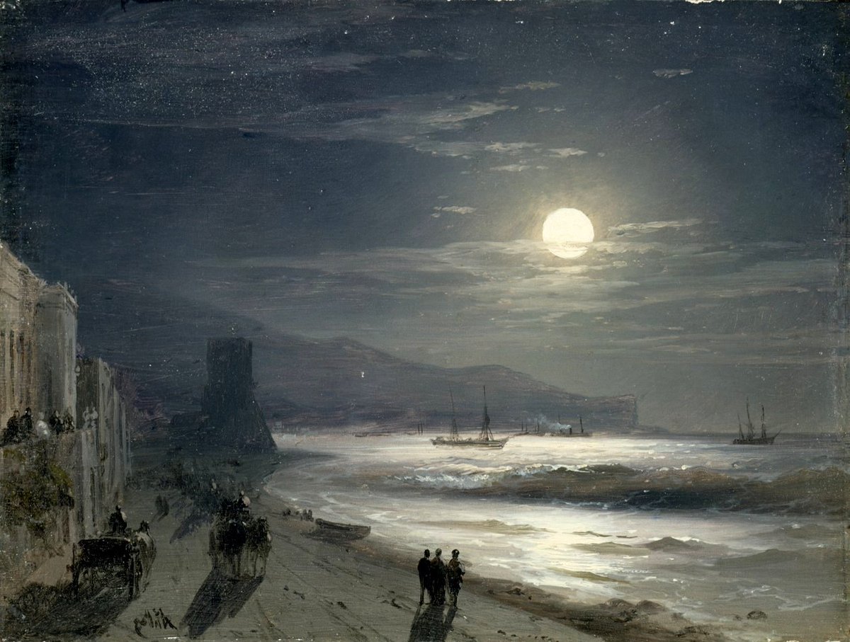 Moon Night, by Ivan Konstantinovich Aivazovsky 1885