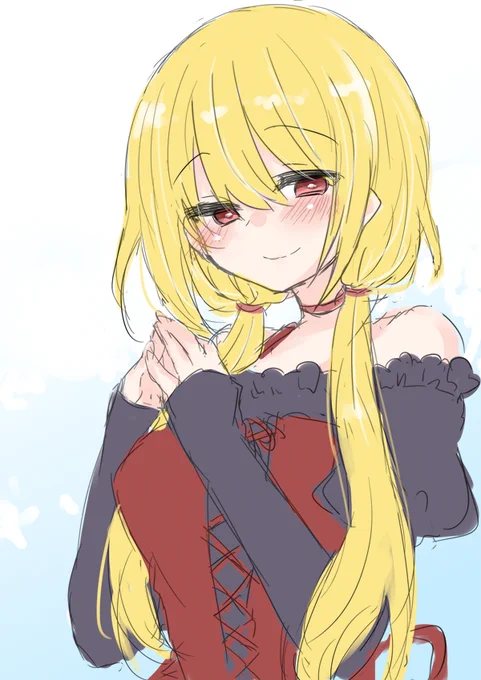 マイクありお試し配信で描いたセリアさんになります。お付き合いいただいた方ありがとうございました。 