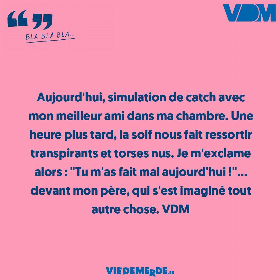 Partagez vos VDM les plus malaisantes ici : viedemerde.fr/?submit=1 et/ou téléchargez notre appli officielle - viedemerde.fr/app