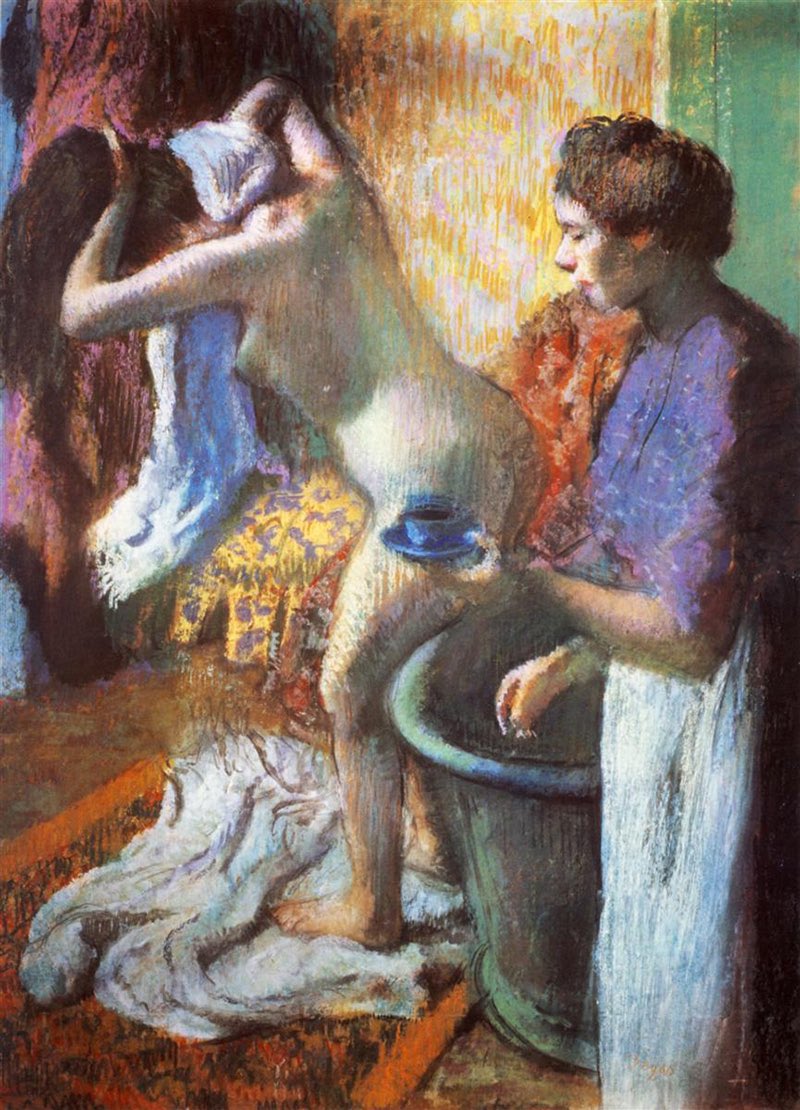 Edgar Degas, La tazza di tè (colazione dopo il bagno) #goodmorning #16aprile #BuongiornoATutti