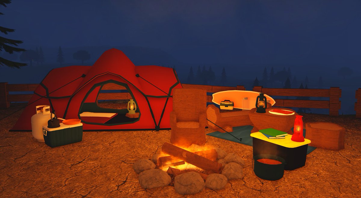 Welcome to Week Of Leaks! 🏕
Each day this week we'll be posting sneak peaks at our next update.

Day 1: World Placement &amp; New Camping Furniture! ⛺
Place your camping items all around the map! At the campsite, on the beach, and more! 🔥

Which item are you most excited for? 👀
