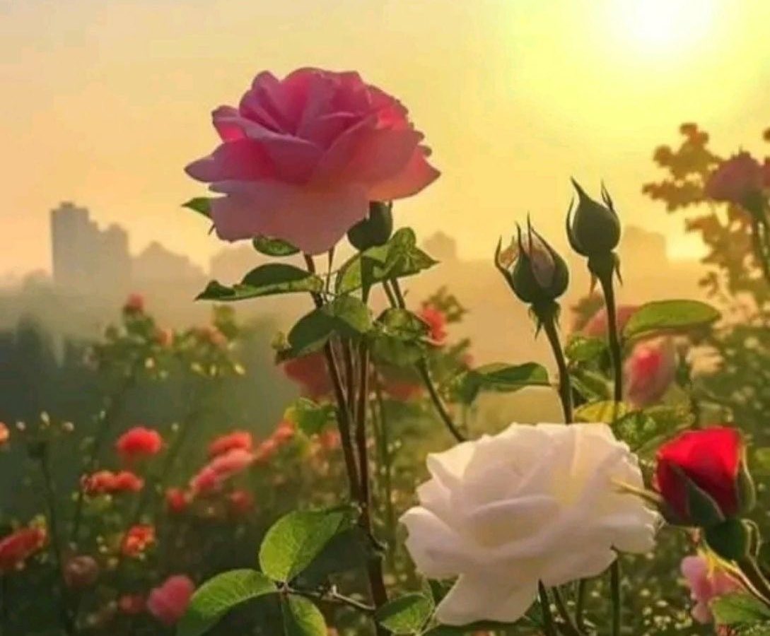 الورد ما يهدى لكل المـخاليق
الـورد يـهدى في المـخاليق واحــد!💛🕊
 #صباح_الاجواء_الحلوه