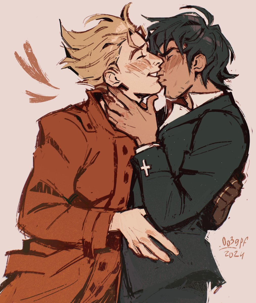 0039pf's tweet photo. can i get a kiss?
and can you make it last forever?
i said i’m ’bout to go to war
and i don’t know if i’ma see you again

#trigun #vashwood https://t.co/pgmVqCksVw