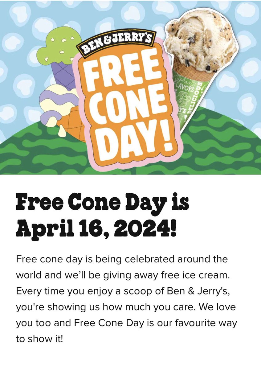 choco2cherrypie's tweet photo. 久しぶりの更新🥹
本日4月16日火曜日はBen&amp;Jerry’sのお祝いデーみたいです❤️無料でアイス貰えるみたいなので気になる人は近くのお店チェックしてみて下さい！
https://t.co/oRBHwXcttF

#シドニー https://t.co/oQqSmenloj