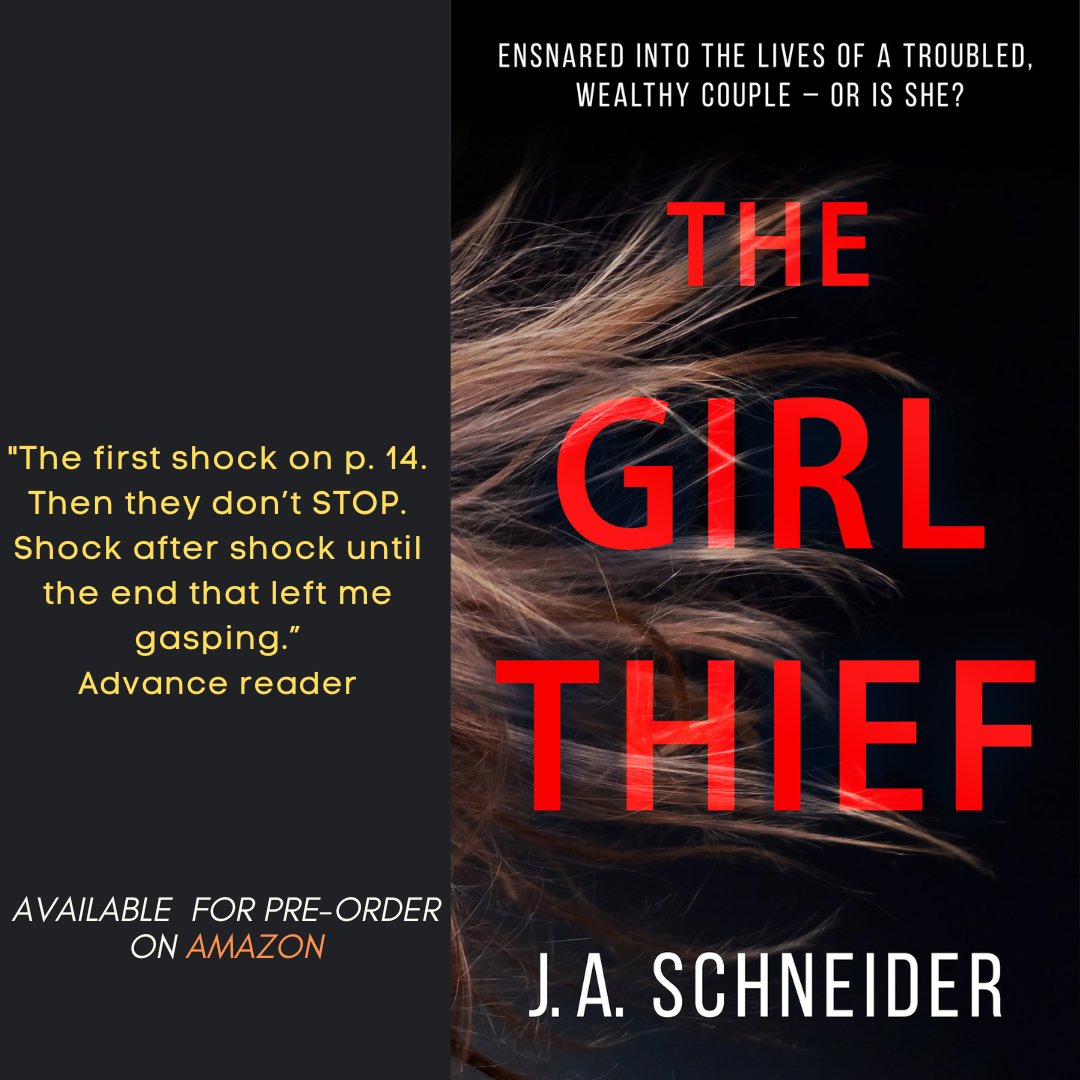 'A rare ACTION-PACKED #PsychologicalThriller' ~ BookSirens
'Nonstop thriller' ~ GoodReads
'Relentless momentum and heart-pounding moments' ~ GoodReads
New #thriller just up on Amazon, on Pre-order:  mybook.to/TheGirlThief #bookstagram #WritingCommunity #blogger