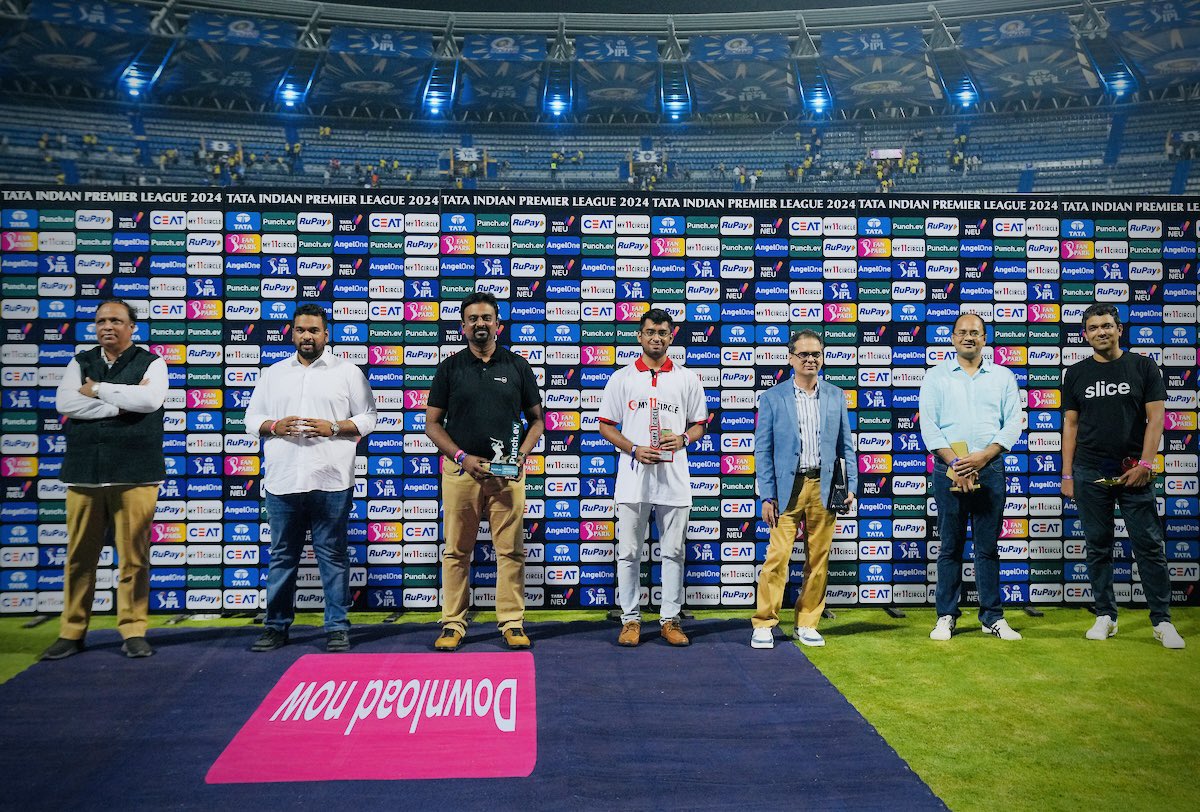 At the post-match presentation of the MI vs CSK IPL 2024 at Wankhede Stadium, Mumbai. #MCA #BCCI #IndianPremierLeague 🏏