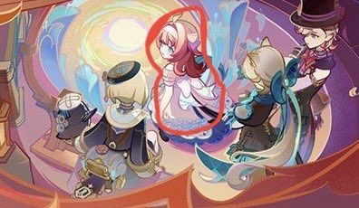 lynette (genshin impact) ,lyney (genshin impact) long hair short hair blonde hair multiple girls long sleeves dress hat  illustration images