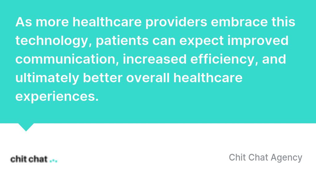 ChitChatAgency's tweet photo. This not only saves time for healthcare professionals but also streamlines the entire appointment process, ensuring that patients have a seamless experience.

Learn More: How AI and Chatbots Revolutionize Healthcare by Reducing No-Shows
▸ https://t.co/ZKF1vdJek3 https://t.co/Ni9KbzwWN5