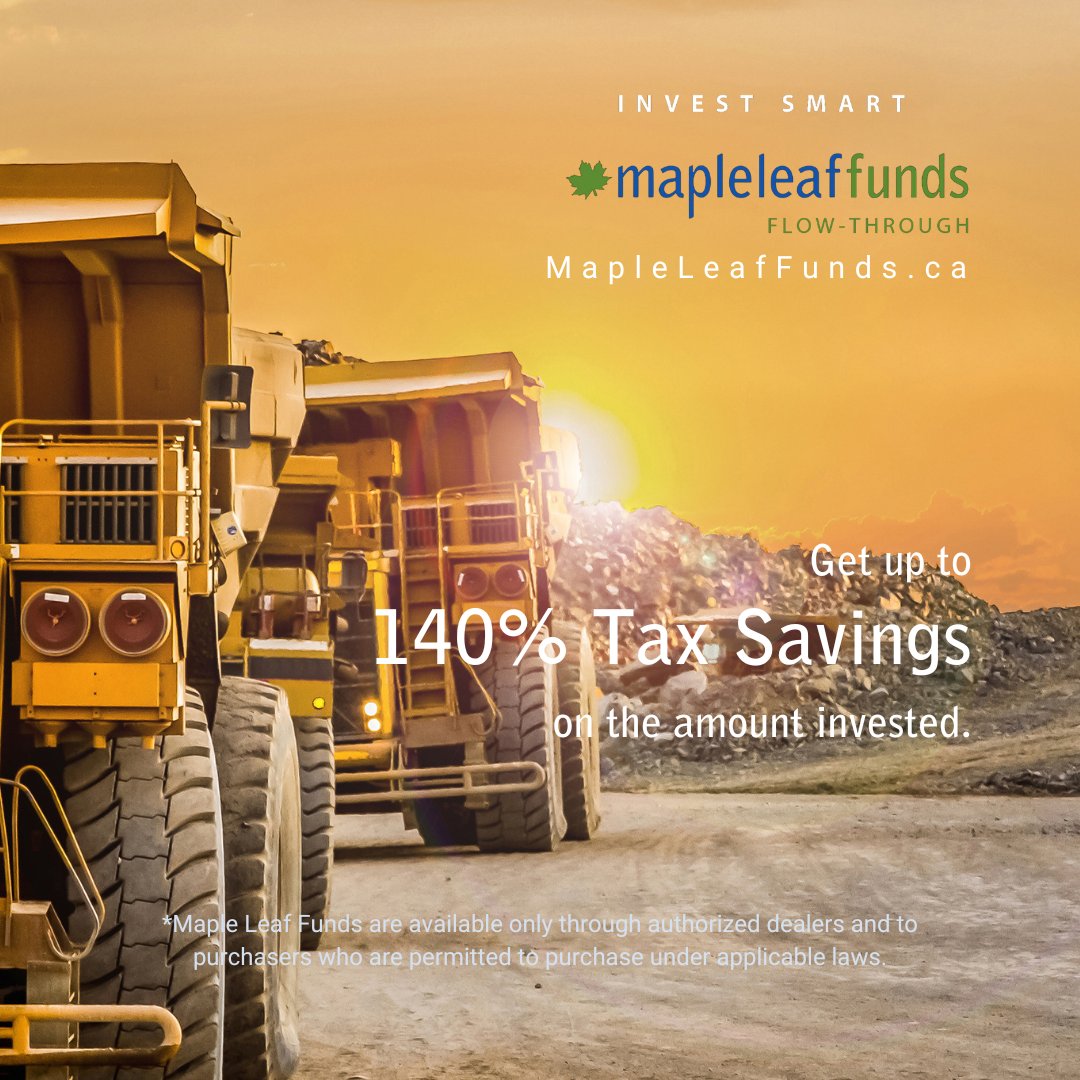 💡 Did you know? #FlowThroughShares allows investors to deduct mining exploration expenses from their taxes. It's a win-win for your portfolio and the environment! Call your investment advisor today and ask about #MapleLeafFunds 18 years of expertise. 🌍💸  #TaxDeduction