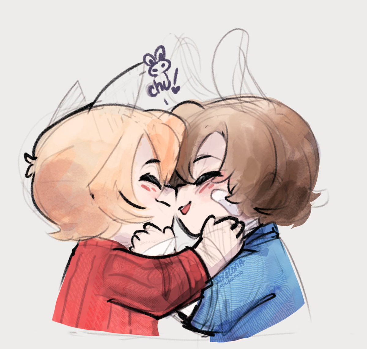 Sou(L)koku AU

Since Dazai is Chuuya's bunny, it only makes sense that he would give him Bunny Chus on the nose

Because of this, Dazai decides he must now have at least 3 Bunny Chus an hour or he will actually shrivel up and die

(Missed my scrumblies)