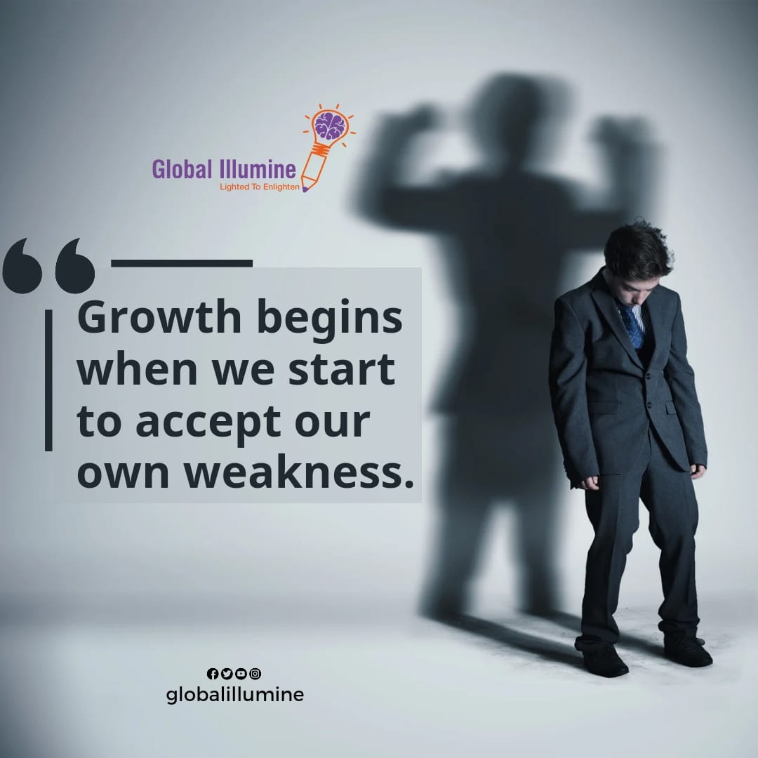 'Growth begins when we start to accept our own weaknesses.'
.
.
#Quotes #InspirationalQuotes #GlobalIllumineFoundation #ChildrenEducation #BetterFuture #Scholarships #SupportNeedy #GiftEducation #EducationForAll