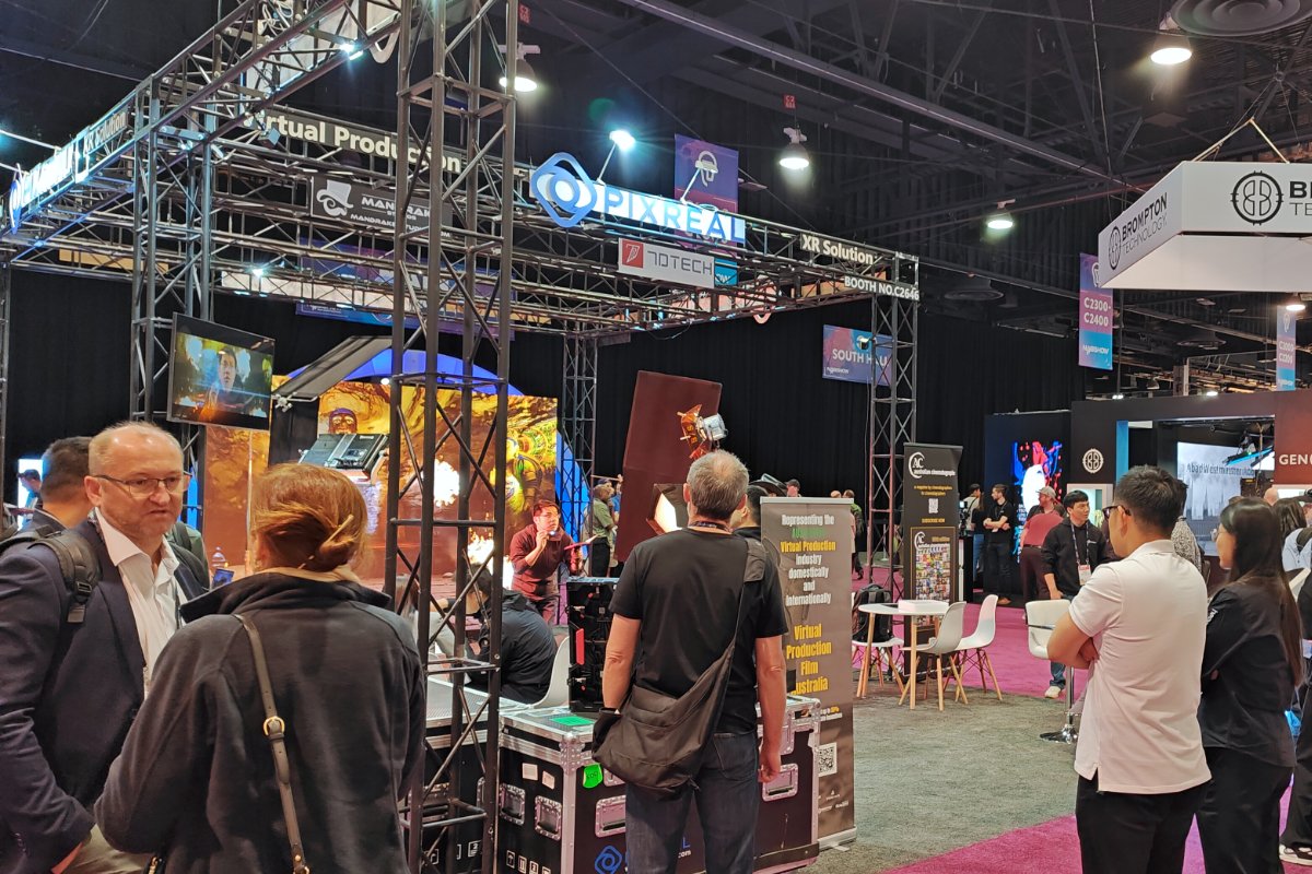 7dvisiontech's tweet photo. Day two at #NABShow, and our #VirtualProduction solution is really catching people's attention! Stop by booth #C2646 to learn more and join the conversation!
#NAB2024 #XR https://t.co/4Zs4cUd4Uf