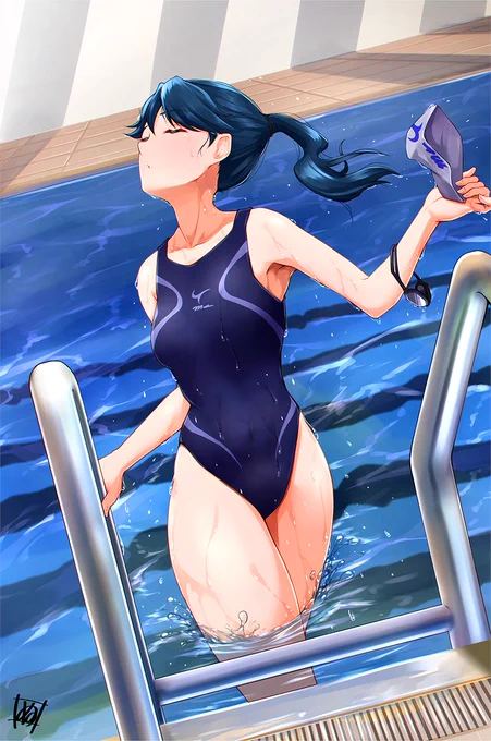 #気温が高いので気が早いが水着絵が見たい 