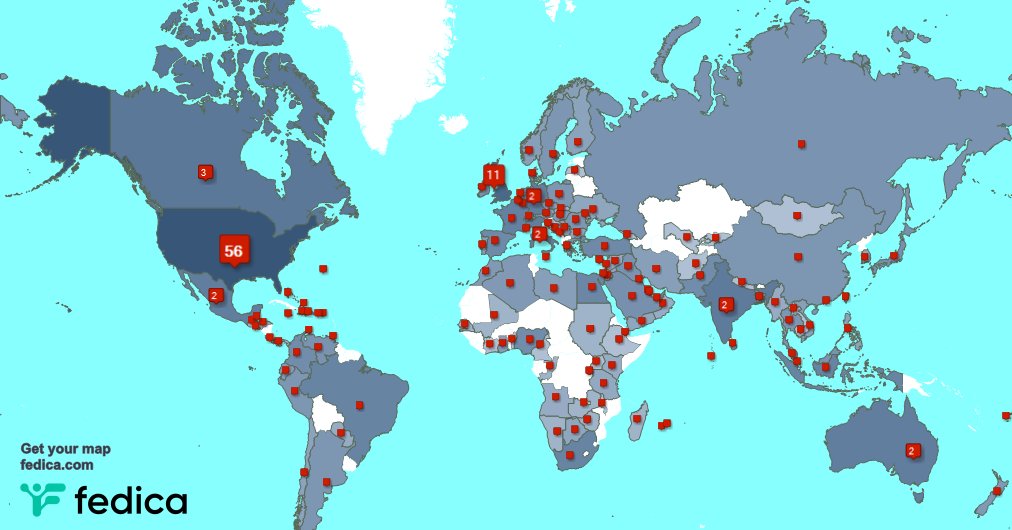 I have 98 new followers from USA, and more last week. See fedica.com/!MsToxicGoddess