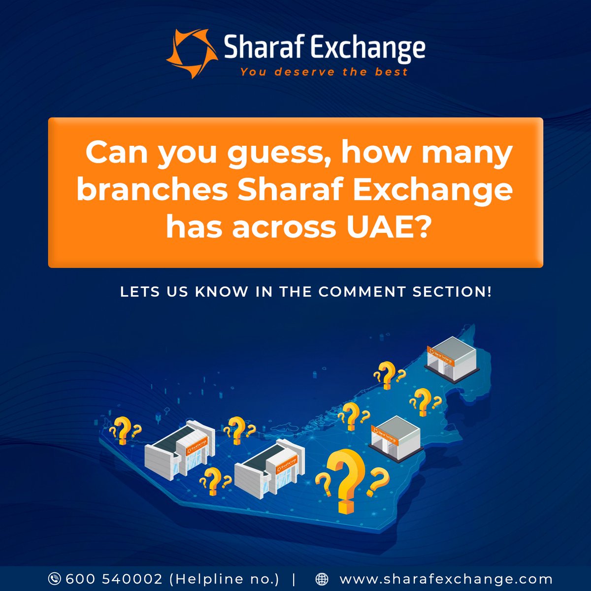 Share your guess with us! We’d love to see your responses in the comments 👀
.
.
.
#UAEExchange #BranchesInUAE #GuessAndWin #MoneyMatters #FinancialServices #SharafExchange #UAEFinance #CurrencyExchange #BankingInUAE #GuessTheNumber