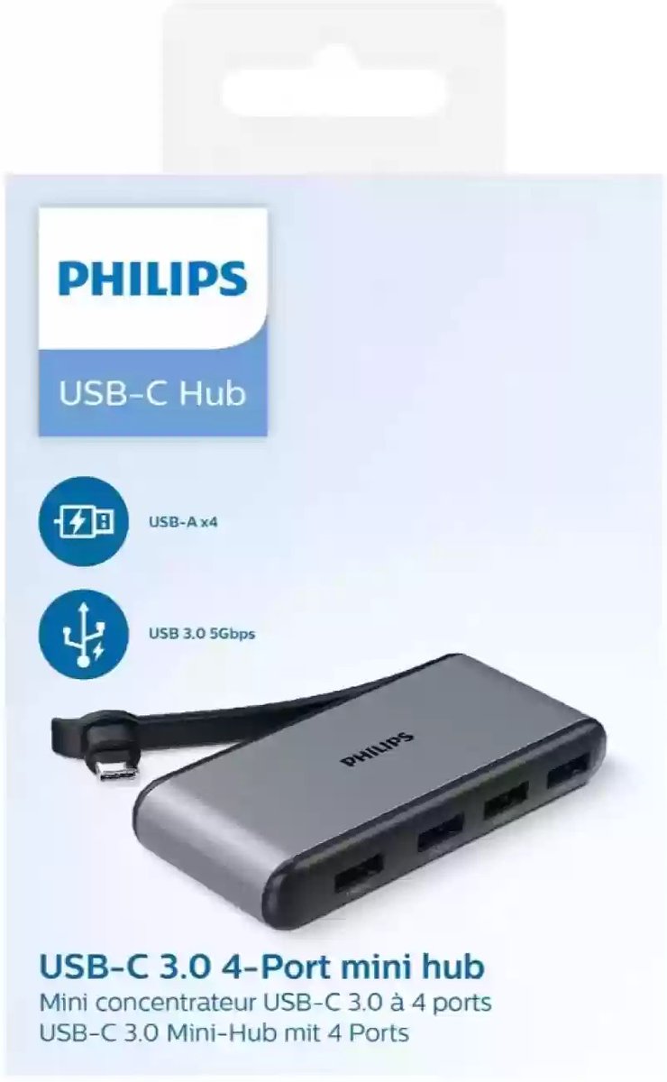 PHILIPS 4 in 1 USB Hub (Grey) @ 499 fkrt.cc/EyStdisO