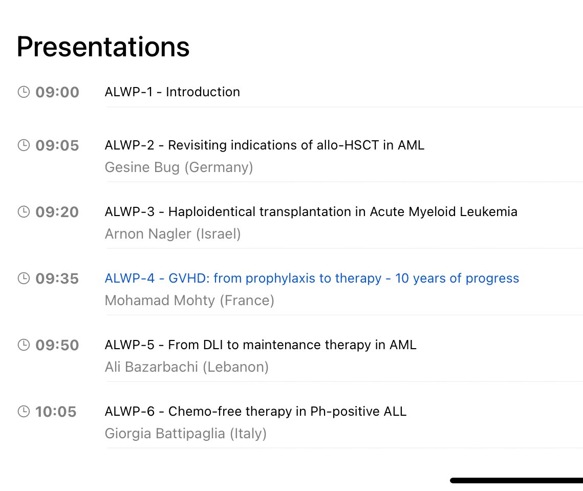 Please join us this morning in the CLYDE room for this session dedicated to the latest advances in acute leukemia. #ebmt24