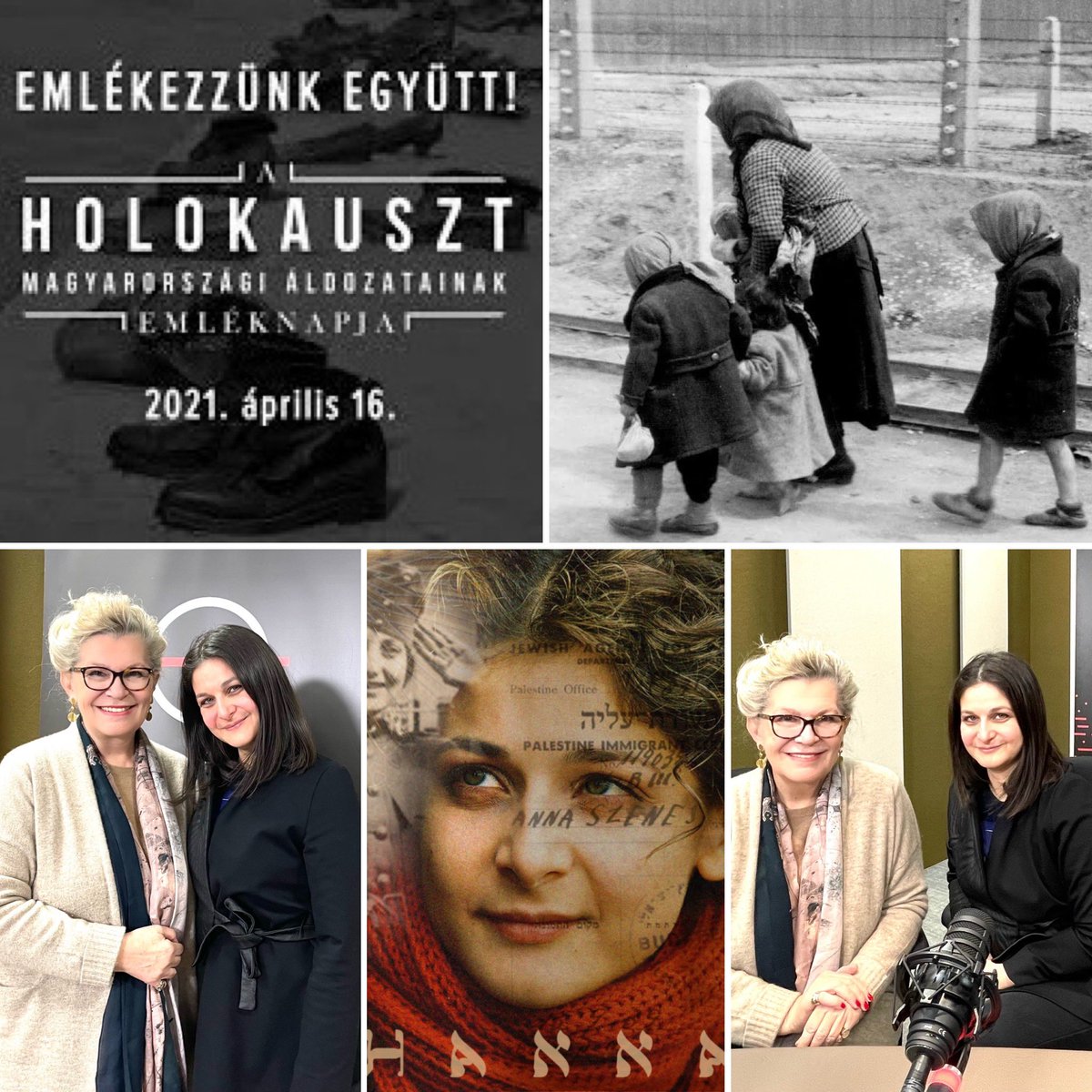 Today on the Memorial Day of Hungarian Victims of the Holocaust I speak w/ singer-actor-producer Eszter Biro @Mazsihisz on how art plays the role in keeping the memory alive. Az Este… 🎙️🎙️🎙️🎙️ @kossuthradio 7pm 🕖 #neveragain