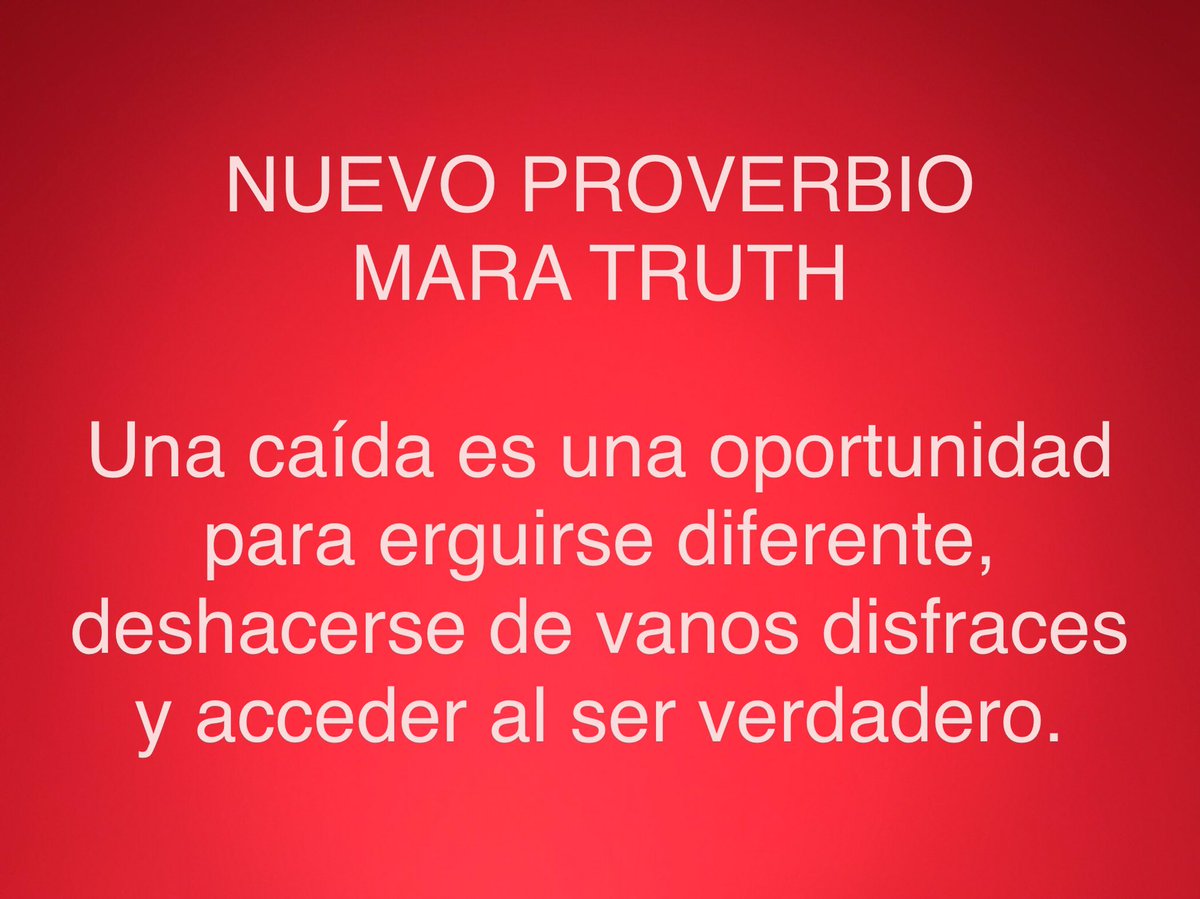 #Proverbios #Dichos #SabiduríaPopular #Espiritualidad #Autoconocimiento #CrecimientoPersonal #DesarrolloHumano #Caída #Buscadores #Buscadoras #Finders #Pasos #Camino #MaraTruth 🕸

NUEVO PROVERBIO MARA TRUTH

Una caída es una oportunidad para erguirse diferente, 👇🏼👇🏼👇🏼👇🏼