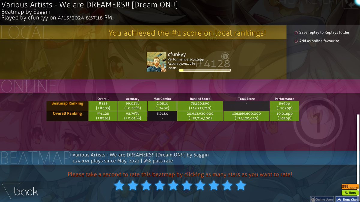 cfunkyyy's tweet photo. NEW TOP PLAY + 10K PP https://t.co/vlpK4z7IGL