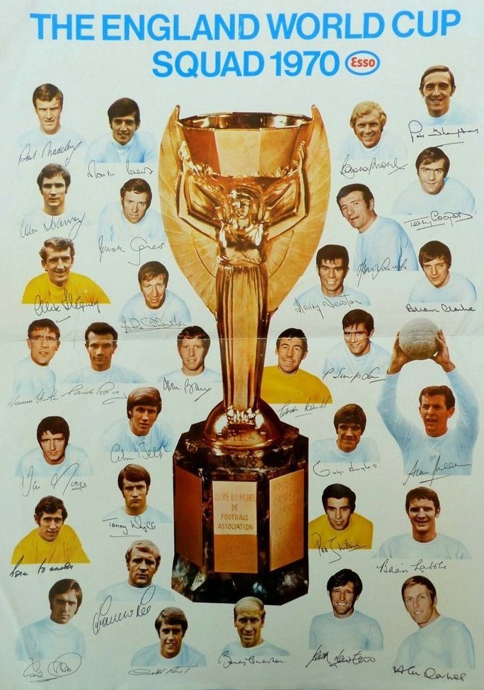 Esso Poster for the England World Cup Squad 1970 

#Esso #Football #England #ThreeLions #WorldCup #Posters