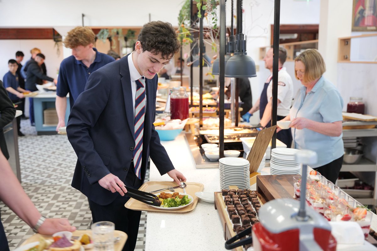 Over the Easter break our dining hall has been transformed! The servery is now divided into counters for various menu options, with an island containing a salad bar, coffee stations and water machines. There is also a new ‘self-clear station’ which will help reduce food wastage.