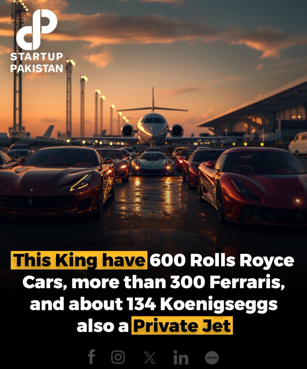 Read Details: startuppakistan.com.pk/this-king-have…

#King #Luxuries #RollsRoyce #Privatejets #Richest