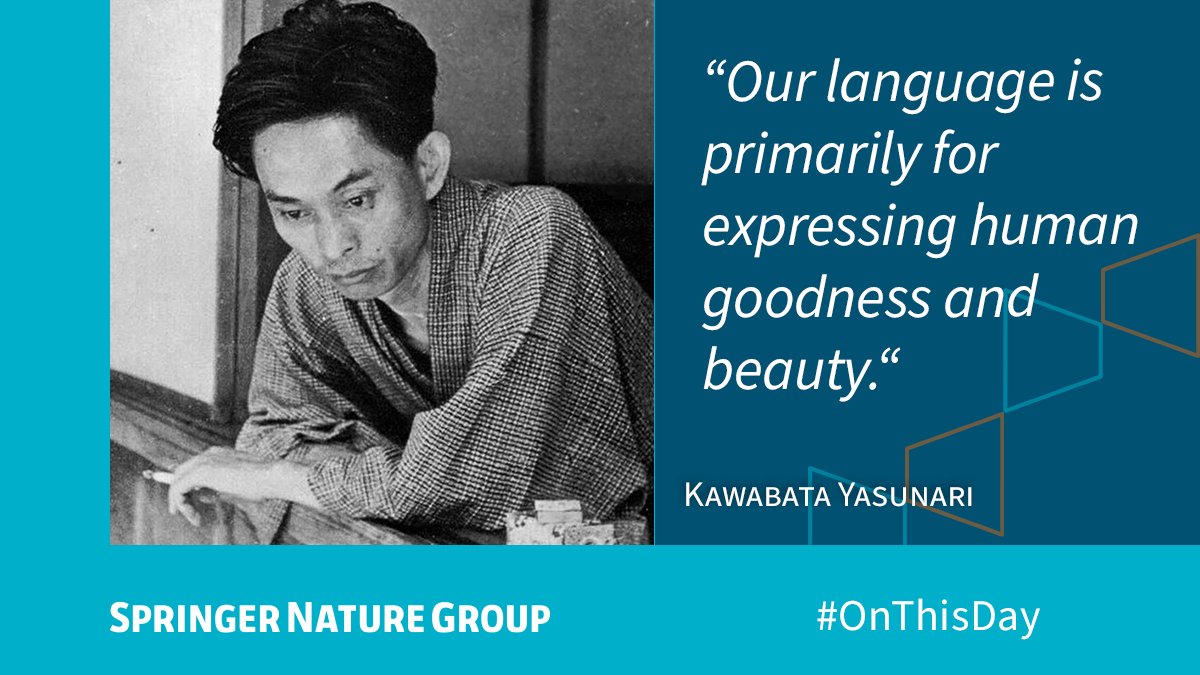 Kawabata Yasunari, who died #OnThisDay in 1972, was a Japanese novelist who won the Nobel Prize for Literature in 1968. His melancholic lyricism echoes an ancient Japanese literary tradition in the modern idiom.