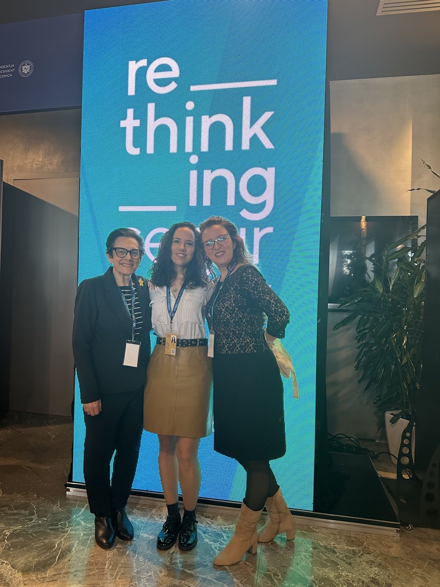 Apart from the important discussion on wartime sexual violence, there was also a small reunion in Prishtina yesterday, stemming from a workshop I organized on this topic last year in Berlin. 
Delightful to reunite with these amazing women and to call them my friends! #WPSRKS2024