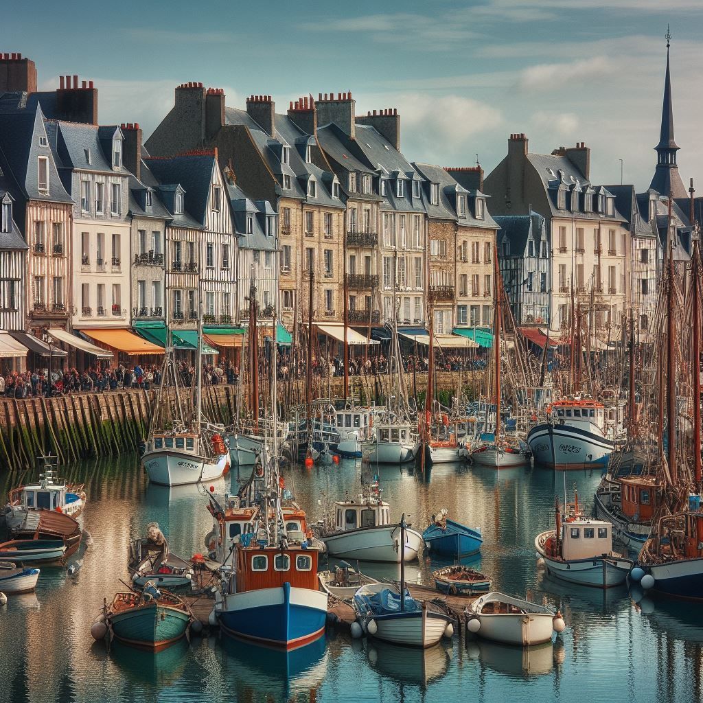 The harbour in the town of Courseulles sur Mer in #Normandy With its quaint cafes, bustling markets, and historical sites, this seaside destination is a must visit buff.ly/4aeK70v #France 🇨🇵 #travel #photo #CourseullesSurMer 🌊