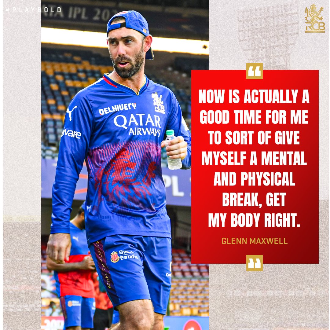 Glenn Maxwell being a team man and acknowledging he’s not at his best at the moment! 🫡 Come back stronger, Maxi. 🤝 #PlayBold #ನಮ್ಮRCB #IPL2024