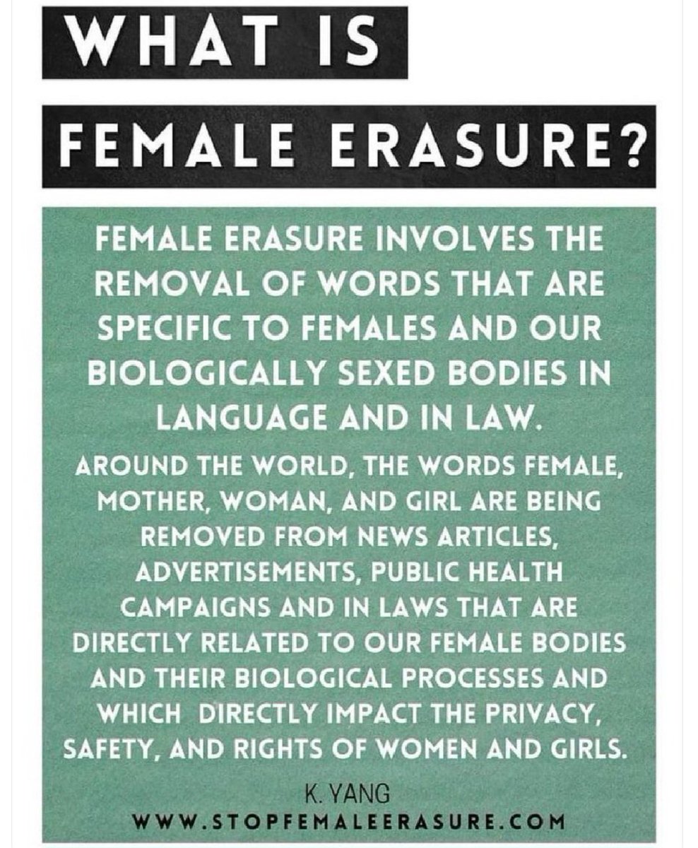 @legaltweetz @teafixesall You seriously say you don't demand anything? Not a change of language to a nonsense..chestfeeding, vulva carrier, person with cervix? Removal of mother  father, woman, man? Replacing biological sex with 'gender'? Access to women's safe spaces, sport, prison, wards? Get a grip.