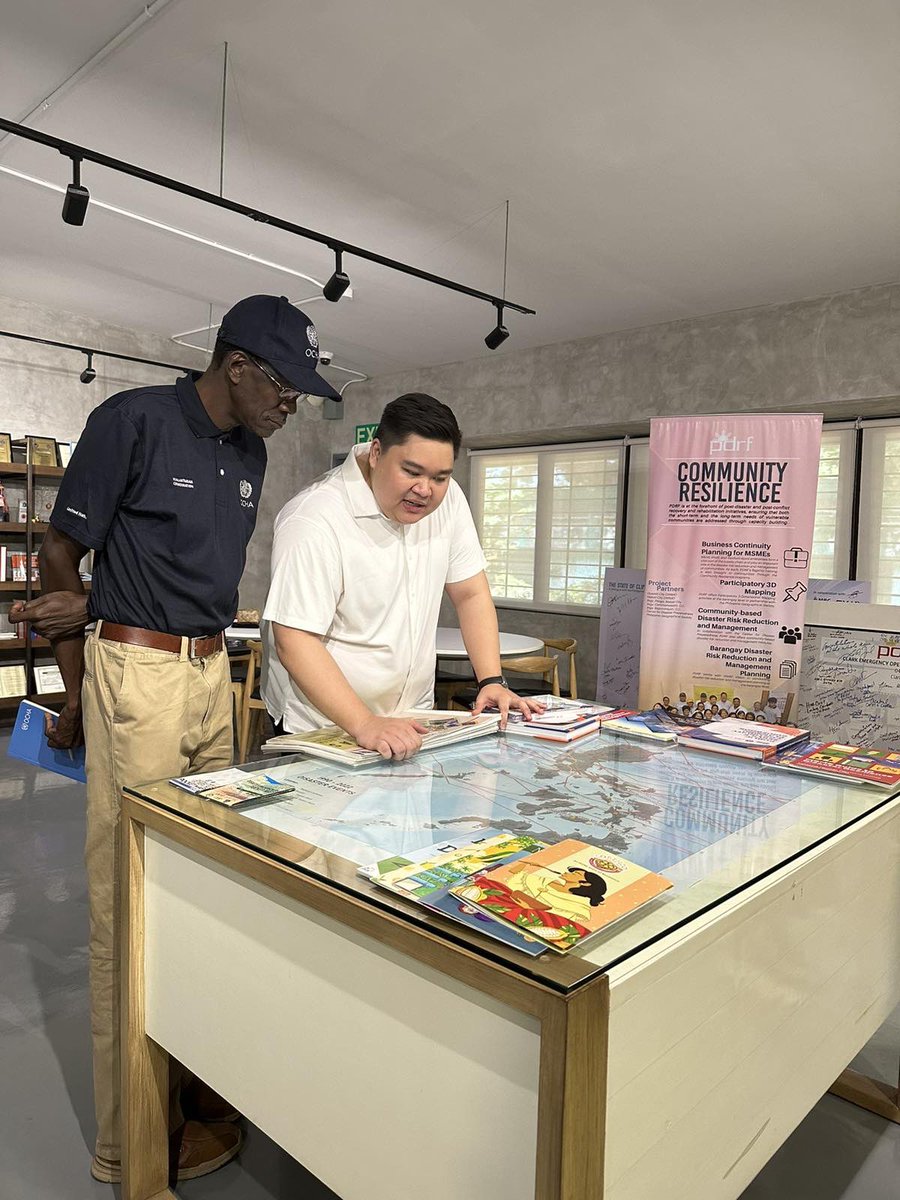 Vincent Omuga (@VOmuga), Deputy Regional Head of Office/OIC of @OCHAAsiaPac, along with @OCHAPhilippines, visit on Tuesday the Philippine Disaster Resilience Foundation (@ThePDRF) in Clark, Pampanga, to learn more about the private sector's work in disaster resilience.