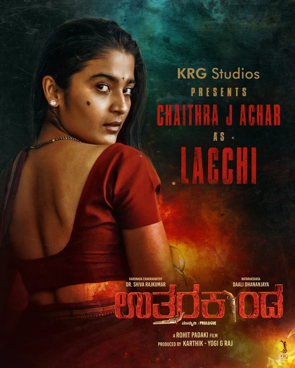 Chaithra Achar has joined the cast of #Uttarakaanda in Vijayapura, taking on the significant role of Lacchi. #Cineloka @Chaithra_Achar_ @NimmaShivanna @Dhananjayaka @Karthik1423 @yogigraj @KRG_Connects