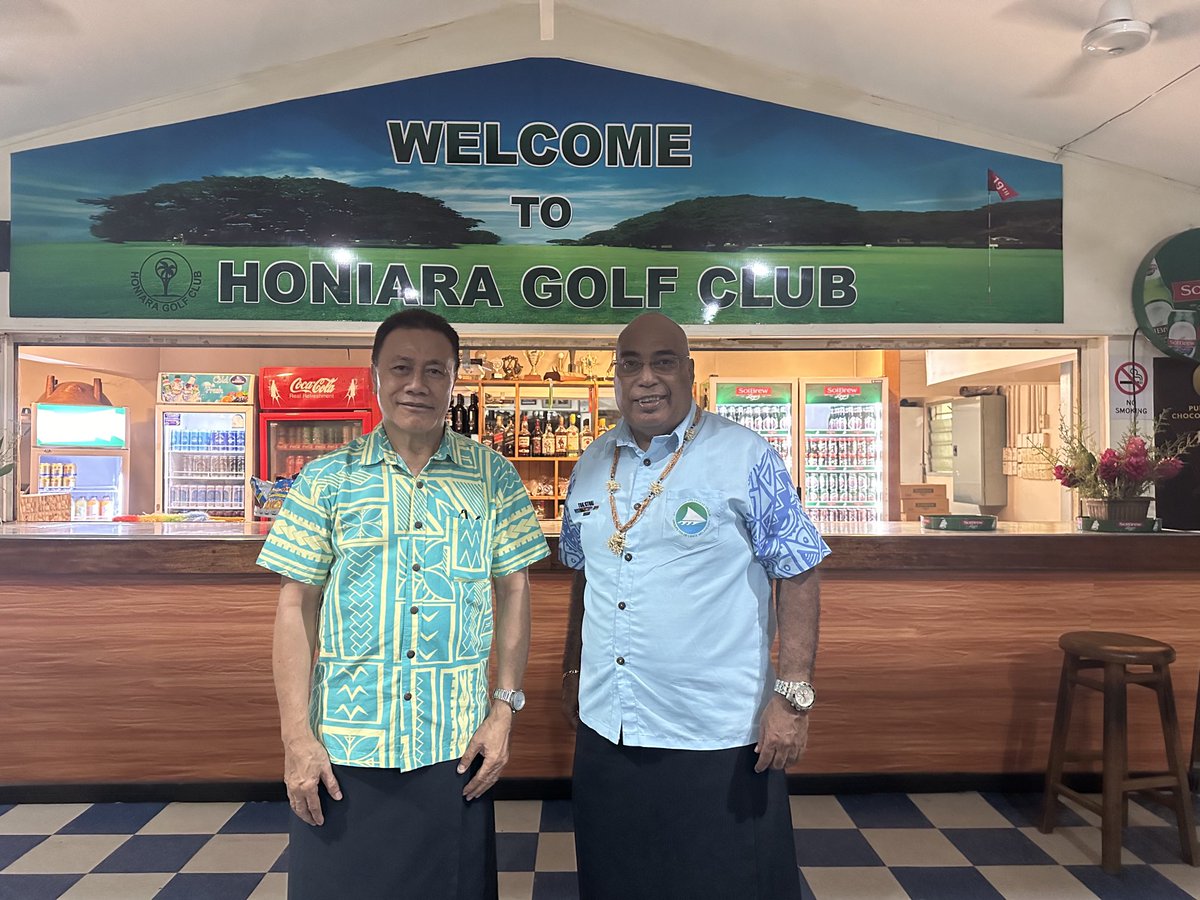 Great to meet up with my bro Ambassador Ali’ioaiga Feturi Elisia currently serving as 🇼🇸 High Commissioner to 🇫🇯 . He is here with the Pacific Islands Forum Election Observers. We gently surfed Honiara’s spots. A great friend indeed worked with him on the multilateral front in NY