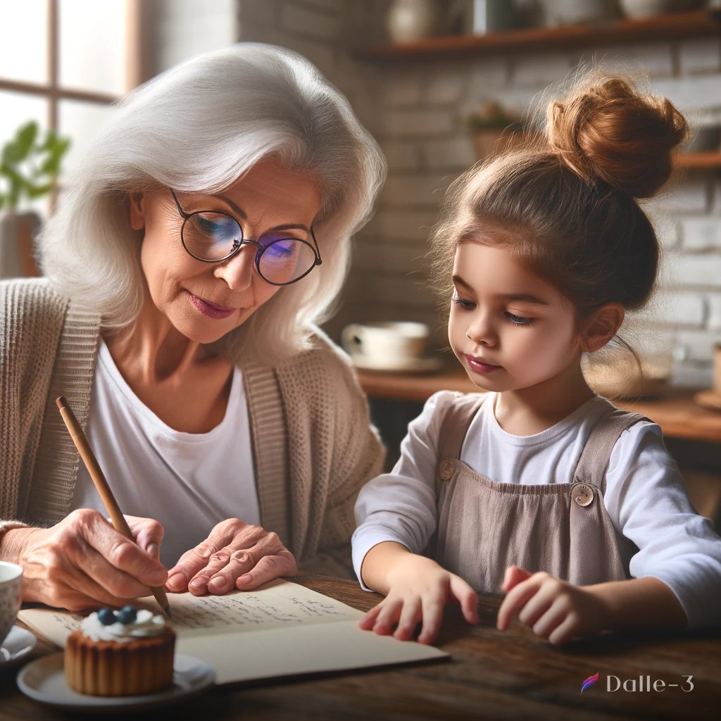 Guiding the next generation, one pencil stroke at a time. 💕📖 #FamilyTime #LearningTogether #mother #daughter #learning #genxi #artdaily #artofinstagram #aiartgenerator #arts #photooftheday #beautiful #photo #picoftheday #aiimage #aiart #aidigital