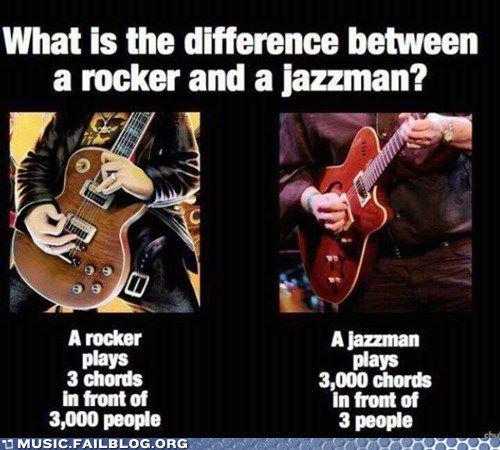 The rocker vs the jazzman