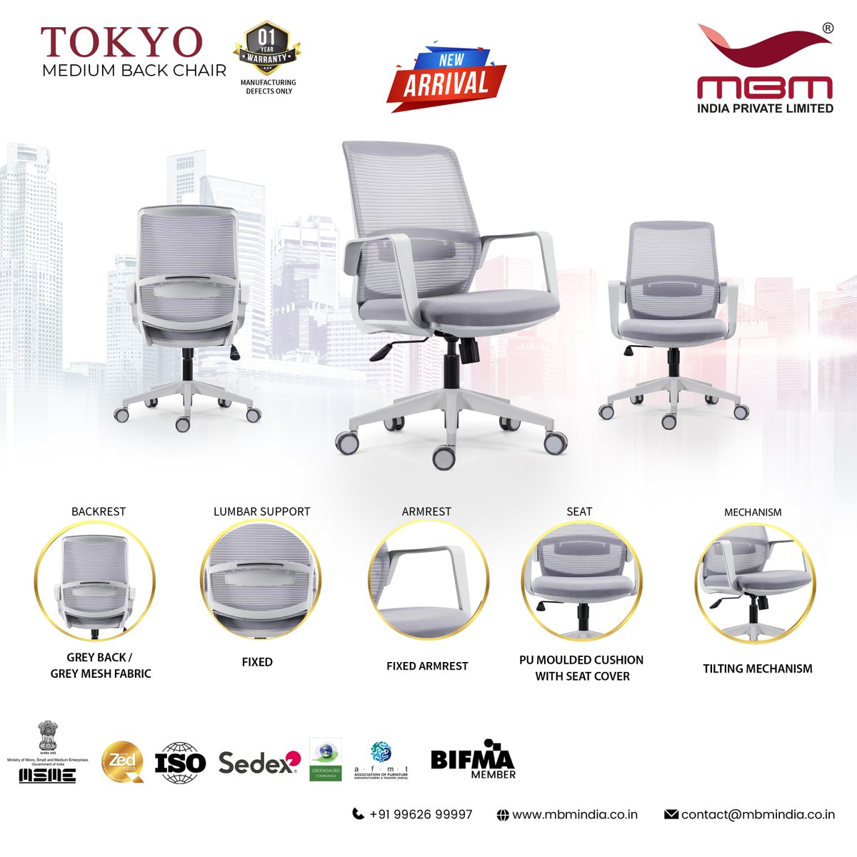 mbmindiapvt2's tweet photo. TOKYO MEDIUM BACK CHAIR ..!
HEAD TO BE IN TOUCH WITH OUR TEAM.
https://t.co/kI8BvsKEjI
#tokyo #MBM #MBMCHAIRS #MBMINDIAPVTLTD #Chairparts #Chairback #Meshback #Importedchair #Revolvingchair #officechairs #Chairbackrest #VisitorChair #staffchairs #officefurniture #homeoffice https://t.co/LdLRnMEUB6