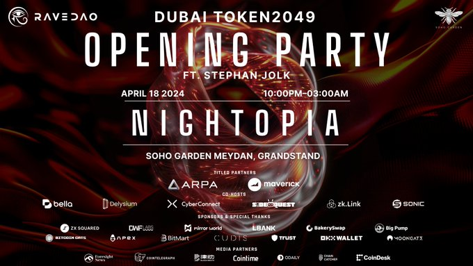 coolxinfluencer's tweet photo. #zkLink is excited to co-host a fantastic night with #arpaofficial and #mavprotocol!
🎉 Calling all protocol partners to join us for a memorable evening of fellowship and celebration. Big thanks to our co-partners for making this possible!
#Crypto #Web3 #NFT #NFTs https://t.co/ILcKzuLlMi