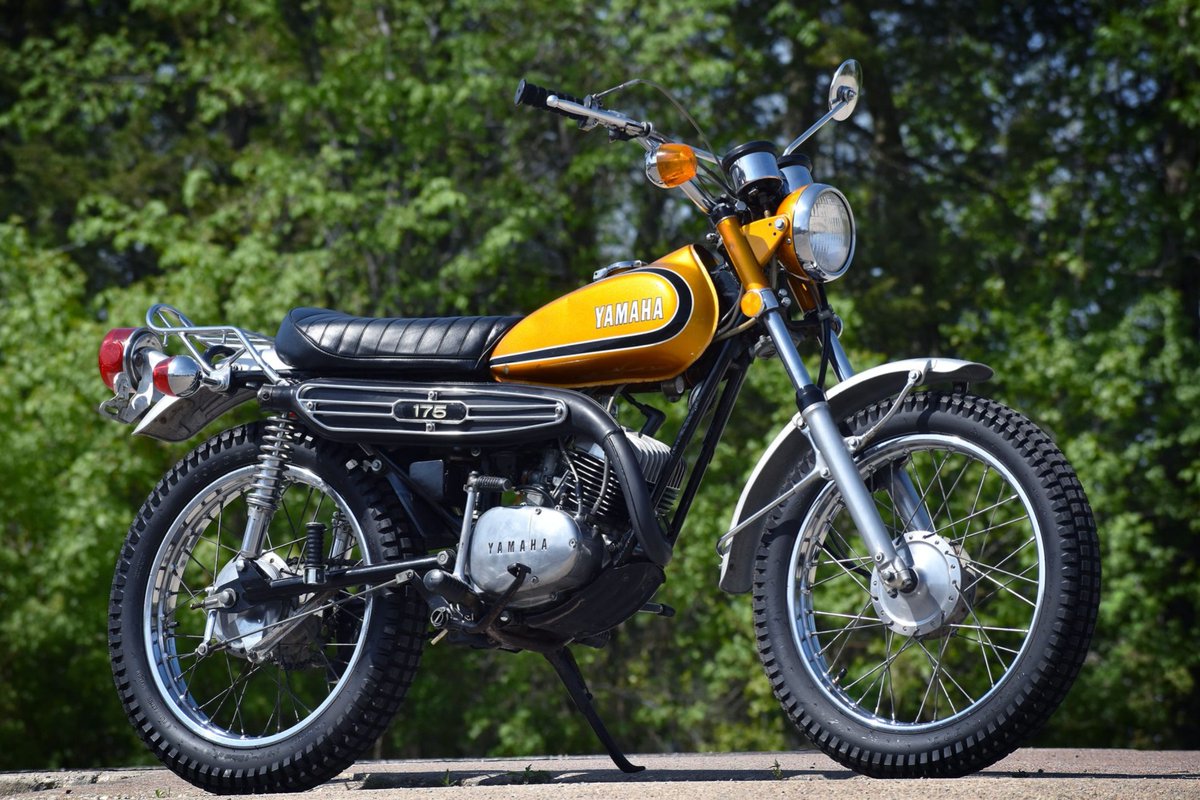 1973 Yamaha CT3 175 Enduro
source: tinyurl.com/3pub55bz
#ClassicMotorcycles