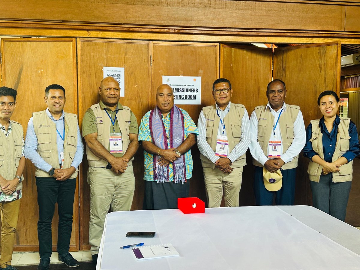 Met up with MSG Election Observers yesterday, Solomon Islands sub regional Neigbour. This morning engaged with g7 team of election observers are here to observe Solomon Islands election which commences tomorrow for a day of voting. .