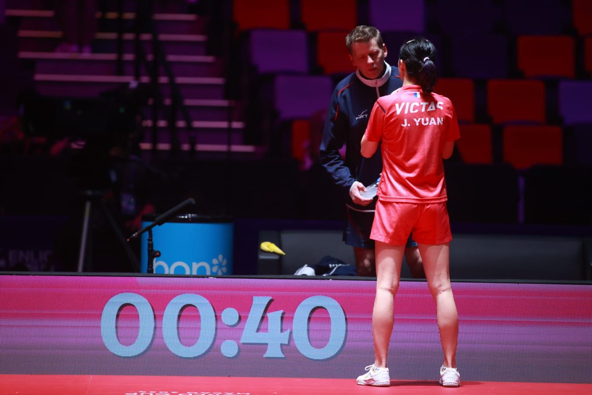 𝐂𝐨𝐮𝐩𝐞 𝐝𝐮 𝐌𝐨𝐧𝐝𝐞 🏆 Jianan Yuan 4️⃣-0️⃣ Jocelyn Lam Jolie victoire de Jianan sans concéder de set pour son premier match dans la compétition 💪 📍 Programme et résultats ➡️ ow.ly/NaRY50RfJ2x 📸 Rémy Gros #TeamFrance 🇫🇷