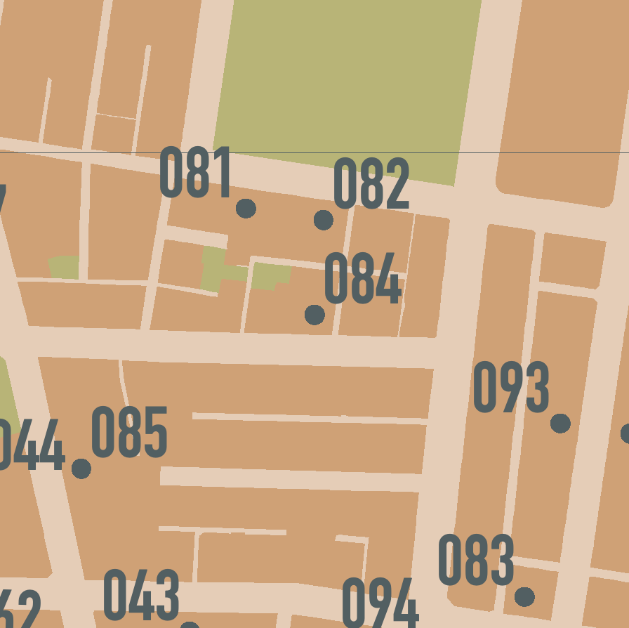 #084 of 105 Raglan Street Housing. Designed by the Inner City Project Team for the NSW Department of Housing, 1985. Raglan Street, Waterloo.