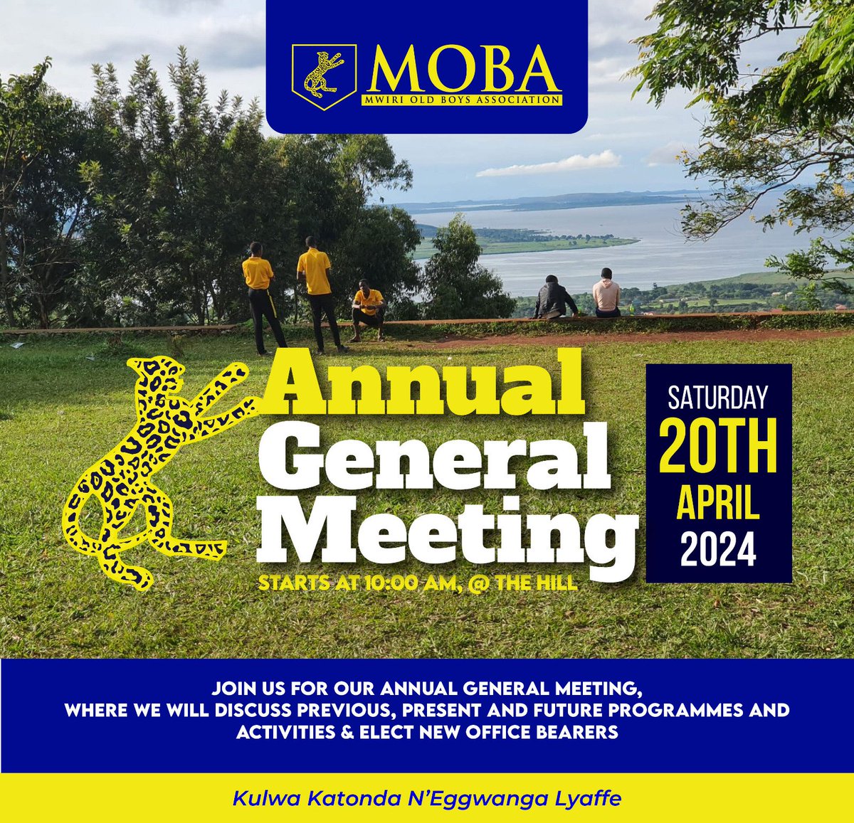 📌 Join us on Saturday 20th April, 2024 for our Annual General Meeting . We look forward to having you.