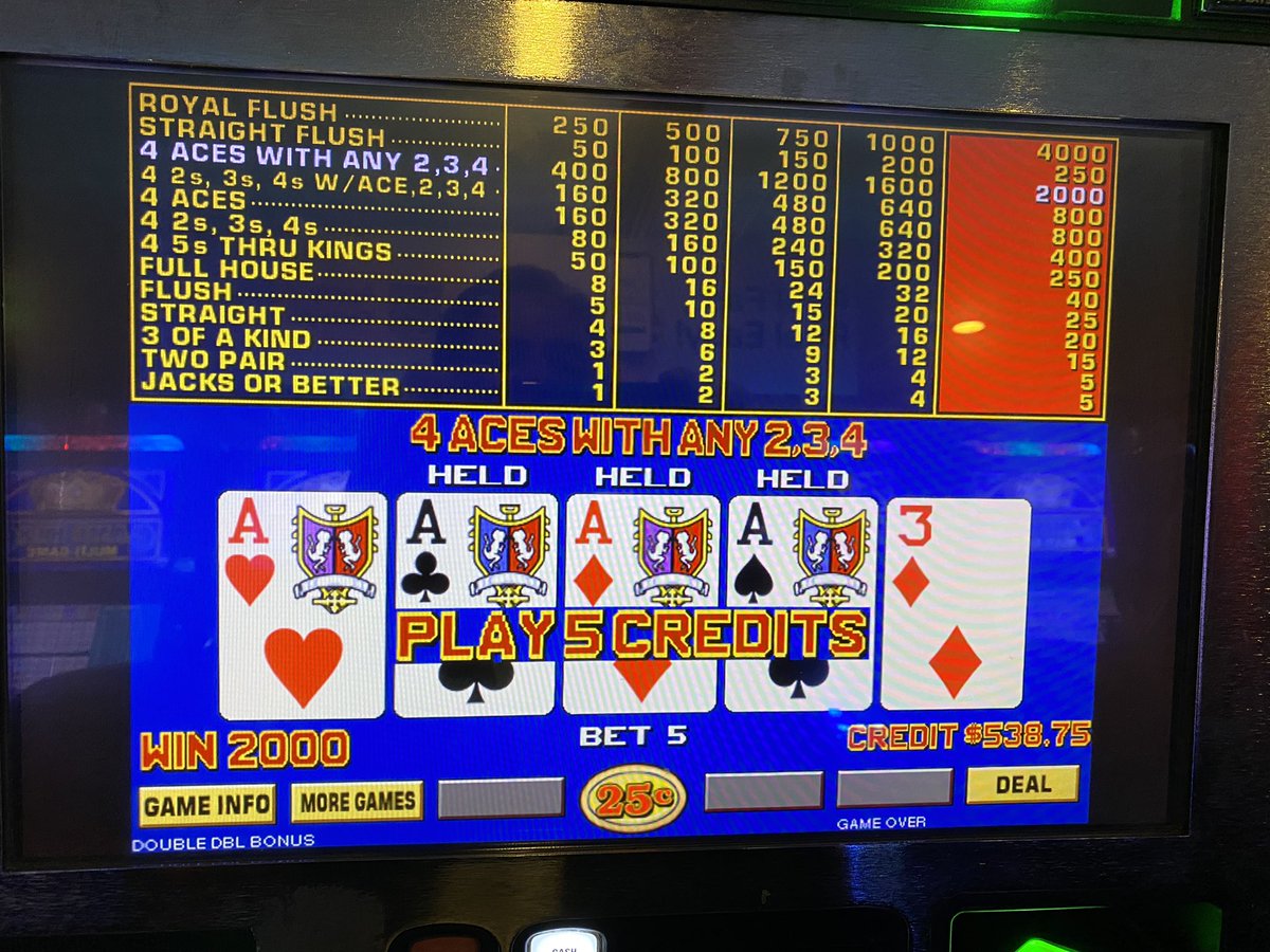 First rule of video poker. The moment you reduce the denomination from $2 or $5 to 25 cents, you’ll hit something good. Because it’s all about the experience! @elliscasinolv