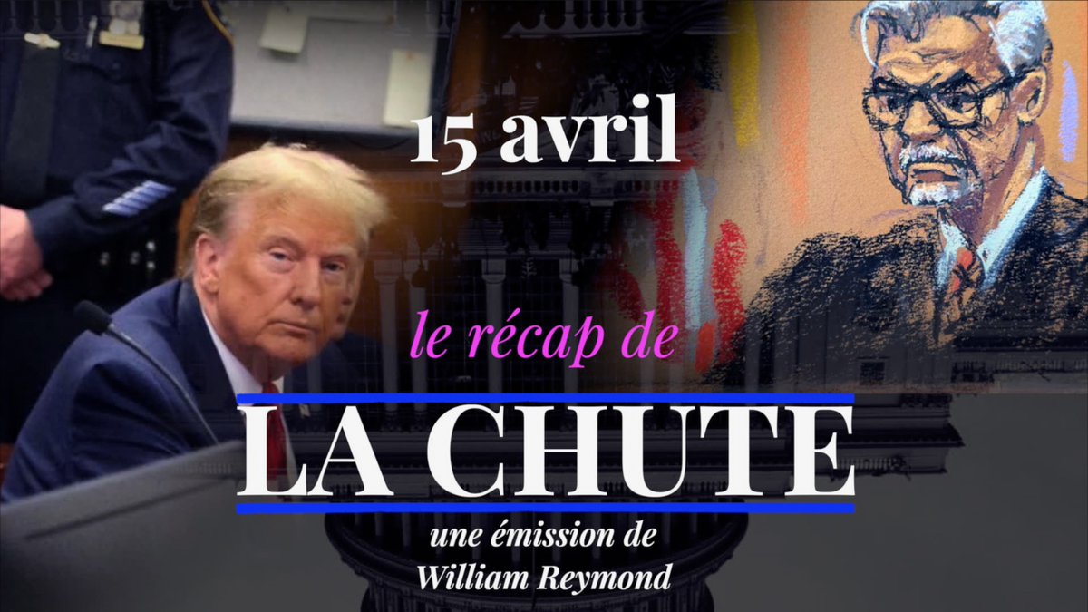 🚨🚨🚨 ATTENTION NOUVEAU RENDEZ-VOUS : 

Lancement ce mardi 16 avril à 8h (Europe) du recap de La Chute. 

Une plongée quotidienne (ou presque) dans le procès au pénal de Donald Trump. 

Un format en direct et plus court pour tout savoir et tout comprendre.

On se retrouve dans